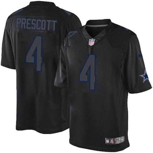 Dak Prescott Black Men's Stitched NFL 