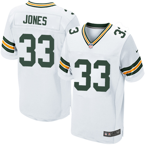 Nike Packers #33 Aaron Jones White Men 